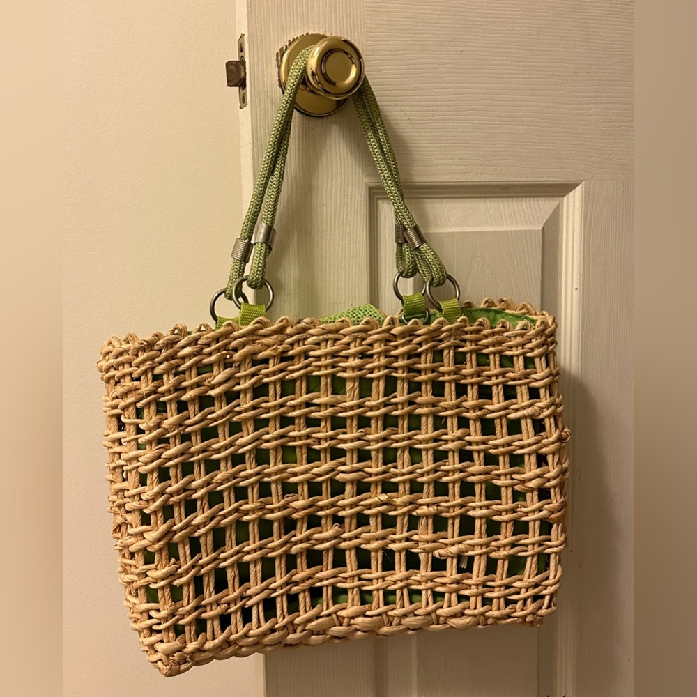 100% Corn-Shuck Basket Weave Purse